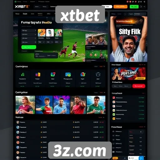 evolução do design do site xtbet é notável